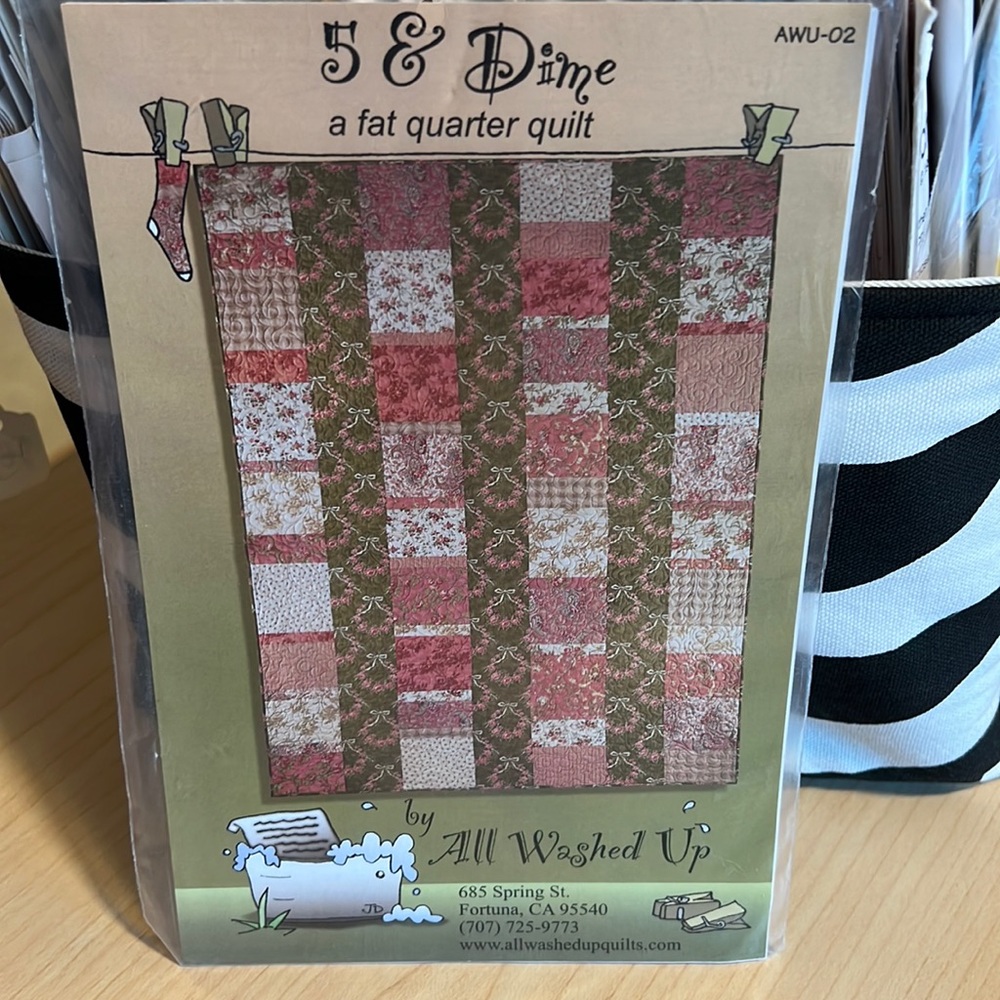 All Washed Up 5 & Dime uncut quilt sewing pattern